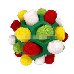 Dog Toys Chews Pet Toy Braid Sniffing Ball Puzzle Teeth Grinding Tpr Hollow E Food Wholesale Drop Delivery Home Garden Supplies Dhrjp