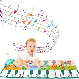 Keyboards Piano Baby Music Sound Toys 14.17 * 43.31 inch baby piano mat childrens educational foot piano baby music toy 12-18 months old baby floor piano WX5.21