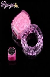 151206 Penis Rings Vibration Silicone Men Crystal Delay Lock Sex Product Sleeve Cock Ring Extender Dildo Rings6025895