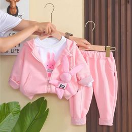 MENINAS Roupas de bebê Novo desenho animado calças de camisetas casuais de desenho animado