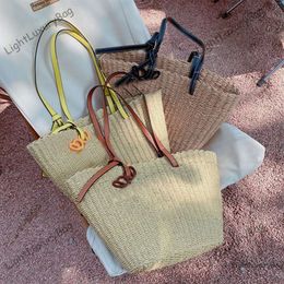 Fashion Hot Summer Pure Hand-woven Holiday Party Concave Shape Beach All-in-one Handbag Shoulder Bag Straw Bag Bucket Bag 240522