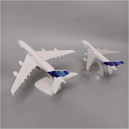 Aircraft Modle 18CM die cast metal alloy aircraft model toy used for A380 prototype airline aircraft with landing gear toy for collection S245