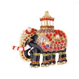 Brooches ChainsPro Thailand Elephant For Women Gold Colour Crystal Rhinestone Colours Jewellery Animal B915