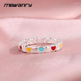 Cluster Rings MEWANRY Camouflage Hearts For Women Simple Creative Exquisite Personality INS Fashion Sweet Party Jewellery Gifts Wholesale