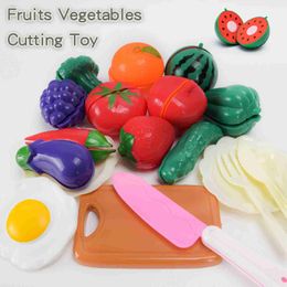 Kitchens Play Food Kitchens Play Food Kitchen food set fruit and vegetable cutting and chopping childrens simulation toys WX5.21