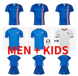 2024 2025 Iceland Soccer Jerseys 16 17 Club Full Sets National Team Islandia Men kids Uniform Foot Equipe GUDJOHNSEN R SIGURDSSON Hlynsson 2016 2017 Football Shirts