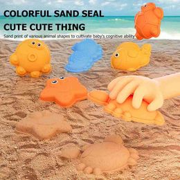 Sand Play Water Fun Sand Play Water Fun 14 piece sand pit toy set for beach tools yellow duck beach toy set with sand Mould bucket shovel water tank sand Mould tool WX5.22