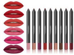 Whole New Fashion Lipstick Pencil Women039s Professional Lipliner Waterproof Lip Liner Pencil 9 Colours Makeup Tools5386493