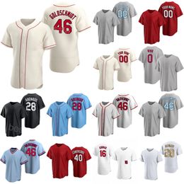 Custom Baseball 46 Paul Goldschmidt Jerseys 24 25 Space City Connect 16 Nolan Gorman 40 Willson Contreras 0 Masyn Winn 28 Nolan Arenado 33 Brendan Donovan HongQue