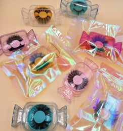 Crystal Candy Wrapper Eyelashes Cases for 25mm Lashes 3D Mink Strips Bomb Eye Lashes Drop FDshine8895855