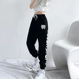 Women's Pants Print Letter Outdoor Sports Spring/Summer Loose Drawstring Elastic Waist Fashion Street Casual Trousers