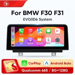 Car dvd Radio Android Auto Multimedia Playerfor BMW F30 F31 F32 2017 2018 2019 EVO ID6 System 3 4 Series Wireless Carplay