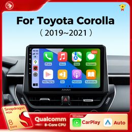 Car dvd Multimedia Player for Toyota Corolla 12 Cross 2019-2022 Carplay Android Auto Car Radio Stereo 4G Wifi GPS DSP 48EQ 2 Din