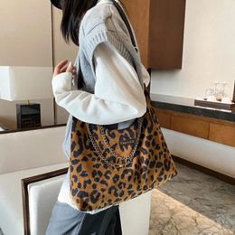 Bag Leopard Zebra Shoulder For Women Handbags Designer Large Capacity Totes Luxury Plush Animal Messenger Fashion Trendy