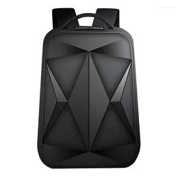 Backpack Hard Shell For Men Business Back Pack USB Charging Travel Laptop School Bag Big Capacity Reduce The Burden Water Proof