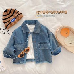 Jackets Fashion Denim Toddler Girl Coats Long Sleeve Baby Boy Jeans Clothes Spring Autumn Kids Jacket