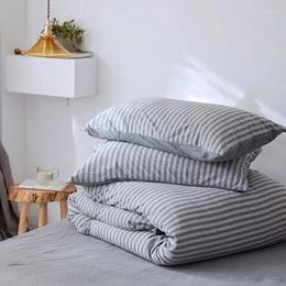 Bedding Sets Knitted Cotton Set Duvet Cover 220x240 Bed Sheets Pillowcase Linen Nordic Luxury Japan Style Bedsheet