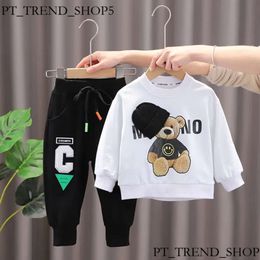 Baby Girls Boys Clothing Sets Children Casual Clothes Spring Kids Vacation Outfits Fall Cartoon Long Sleeve T Shirt Pants 791