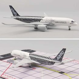 Aircraft Modle New 20cm aircraft model Airbus A350 alloy metal model aircraft birthday gift aircraft model Christmas gift S2452355