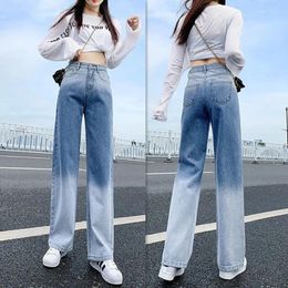 Women's Jeans Y2K Woman Denim High Waist Stacked Pants Summer 2024 Women Clothing Streetwear Fashion Skinny Pockets Trousers L251