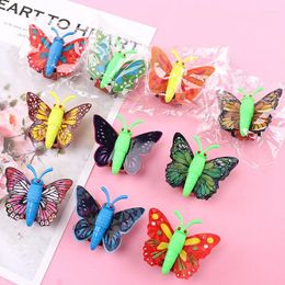 Party Favor 10Pcs Cute Cartoon Butterfly Pull Back Car Treat Kids Birthday Favors Baby Shower Guest Gifts Finger Game Pinata Fill Toy