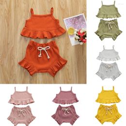 Clothing Sets Toddler Baby Kids Girls Sleeveless Tank Tok Tops Mini Shorts Outfits Set 4 Yr Old Girl Clothes