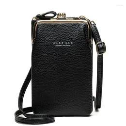 Shoulder Bags Fashion Designer Bag For Women Small Crossbody Ladies Pu Leather Mini Handbags Phone Pocket Female Purse Wallet