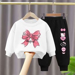 Children Girls Sets Sweatshirt Baby Girl Clothes Hoodie Kids Clothing Set 2pcs Fashion Suits Toddler Cotton Long Sleeve Pants L2405