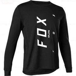 A9vo Men's T-shirts Raudax Fox Men Downhill Jerseys Mtb Mountain Bike Shirts Offroad Motorcycle Jersey Motocross Cycling Clothing