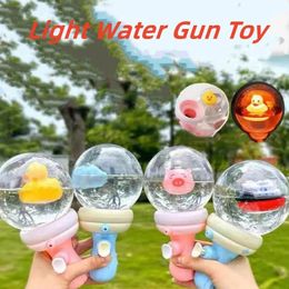 Kids Summer Water Guns Toy With Light Game Hippo Pig Bath Toys For Boys Girls Outdoor Beach Pool Gift 240517