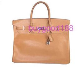 10A Biridkkin Designer Delicate Luxury Women's Social Travel Durable and Good Looking Handbag Shoulder Bag Natural 40 Bag Silver Hardware