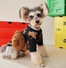 Cartoon Dog Sweater T Shirt Little Bear Print Pet Sweatshirt Bulldog Schnauzer Corgi Puppy Clothes Apparel4775964