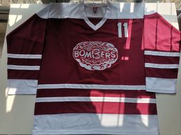 Hockey jerseys Physical photos Flin Flon Bombers Bobby Clarke Men Youth Women High School Size S-6XL or any name and number jersey