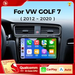 car dvd For Volkswagen VW Golf 7 MK7 GTI 2011-2021 Car Radio Carplay HD Multimedia Android 10 Auto Qualcomm GPS Stereo Video Player 2din