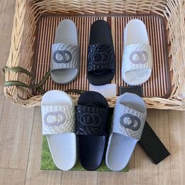 2024ss designer flat slippers Men Water Ripple rubber slides mens womens platform slipper fashion Textured silicone Pool Slides summer Flip flops size 36-45