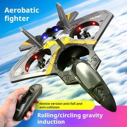 V17 Professional RC Aircraft Drone 24G Gravity Induction Glider EPP Foam Boy Toys Kids Gift 240523