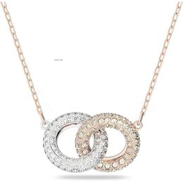 Swarovskis Halskette Top -Qualität 24SS Mode Luxus Geschenk Swarovski Edelstein Kristallohrringe und Halskette Schmuck Kollektion Stein 563 563