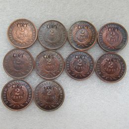 US (1864-1873) 10pcs Different Dates for chose Two Cent 100% Copper Copy Coins Hot Selling