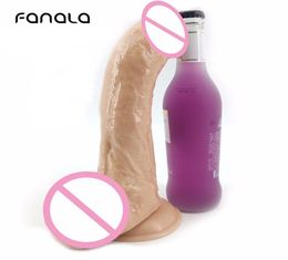 FanaLa 94inch Huge Realistic Dildo Soft Long Penis Sex Toys for Women Suction Cup Female Masturbation Adult Products Anal Toys Y18010285