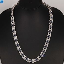 New level of style with our high quality Cuban chain crafted from 14 kt white gold moissanite diamonds with vvs clarity