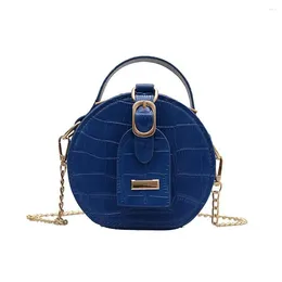 Bag Fashion Small Round 2024 AUtumn Winter Cross-body Bags Stone Pattern Handbag Shoulder Zipper Handbags Phone Purse
