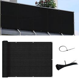 Balcony Views Breeze Privacy Screen Fence Cover with HDPE Shade Fabric for Decorative Fences Outdoor Patio Wall Garden Awning 240521