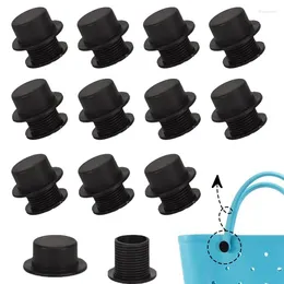 Frames 12 Sets Screw Rivets Replacement Accessories For Beach Tote Bag Handles Straps Buttons Large Rubber Bags (Black)