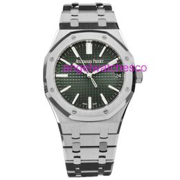 AAA AiaPiu Designer Steel Quartz Luxury Automatic Mechanics Wristwatch High Edition Watches Not using guaranteed card Series 15510ST Green Face Automatic Mechani