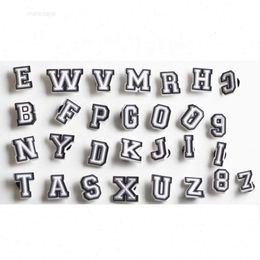 New Clog Charms Pvc English Alphabet Metal Rhinestone Shiny Sandals Shoe Buckle Jewellery Summer Hot Sale Wholesale Shoe Charms