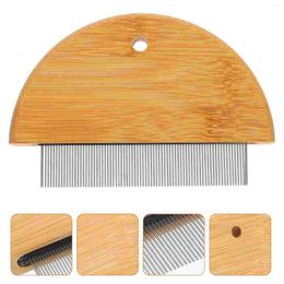 Dog Apparel Beauty Comb Pet Flea Remover Tool Dogs Eggs Removal Wooden Handle Household Supplies