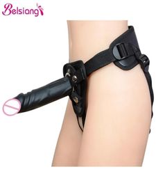Belsiang Strapon Lesbian Strap On Dildos Pants For Women Harness Belt Gay Strapon Sex Toys Accessories 2111166603057
