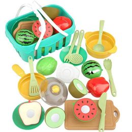 Kitchens Play Food Kitchens Play Food Cutting Play Childrens Food Toy Kitchen Pretend Fruit and Vegetable Accessories Education Toy Childrens Food Kit WX5.21