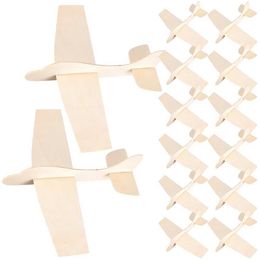 Aircraft Modle Stobok Diy Wood Planes Blank Painting Plane Woody Toy Craft Kits Unfinished Assembled Woody Toy Models Handicraft Plane S2452355