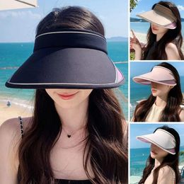 Wide Brim Hats Breathable Sun Hat Summer Top Empty Adjustable Beach UV Protection Casual Sports Visor Tennis
